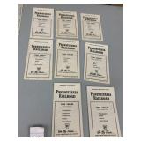 PENNSYLVANIA RAILROAD VTG PAPER TIME TABLES,