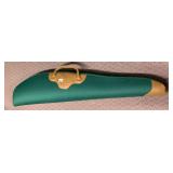 SOFT-SIDED FIREARM CASE, GREEN CANVAS EXTERIOR,