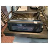 PHILIPS INDOOR GRILL, BLACK FINISH, ELECTRIC,