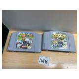 NINTENDO 64 GAME CARTRIDGES, MARIO KART 64 AND