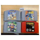 NINTENDO 64 GAME CARTRIDGES, INCLUDES SUPERMAN,