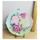 HAVILAND FRANCE PORCELAIN PLATE, HAND-PAINTED