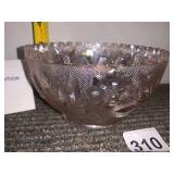 WESTMORELAND GLASS BOWL, PINK IRIDESCENT CARNIVAL