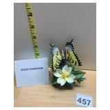 STEFANI PORCELAIN BUTTERFLY FIGURINE, PAPILIO