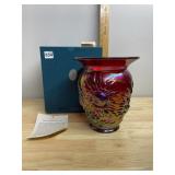 FENTON ART GLASS VASE, FAMILY SIGNATURE SERIES,
