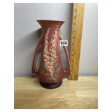 ROSEVILLE POTTERY VASE, FOXGLOVE PATTERN, DUSTY