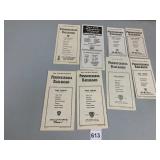 PENNSYLVANIA RAILROAD VTG PAPER TIME TABLES, NEW