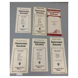 PENNSYLVANIA RAILROAD VTG PAPER TIME TABLES,