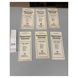 PENNSYLVANIA RAILROAD VTG PAPER TIME TABLES, NEW