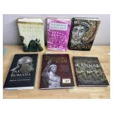 ASSORTED ROMAN HISTORY HARDCOVER BOOKS, TITLES