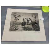 LES KOUBA, FEDERAL DUCK STAMP PRINT, CANADA