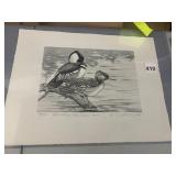 C.G. PRICHARD, FEDERAL DUCK STAMP PRINT, 1968-69,