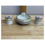 RS GERMANY PORCELAIN VANITY SET, IRIDESCENT