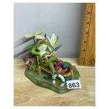 AGIFT CORP. RESIN FROG FIGURINE, DEPICTING FROG