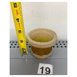 VINTAGE GLASS TOOTH PICK HOLDER