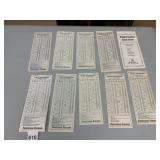PENNSYLVANIA RAILROAD VTG PAPER TIME TABLES,