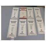 VTG PENNSYLVANIA RAILROAD PAPER TIME TABLES,