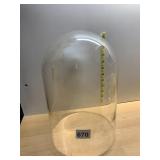 CLEAR GLASS DISPLAY DOME, ROUNDED TOP, POLISHED