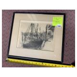 CLAXTON B. MOULTON, PACKERS WHARF BOSTON, 1940,