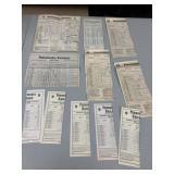 PENNSYLVANIA RAILROAD VTG PAPER TIME TABLES,