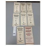 PENNSYLVANIA RAILROAD VTG PAPER TIME TABLES,