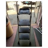 COSCO FOLDING STEP LADDER, METAL CONSTRUCTION,