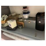 ASSORTED HOUSEHOLD ITEMS, INCLUDES CHANGING PAD