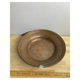 VTG COPPER BASIN, ROUND FORM, WIDE RIM, PATINATED