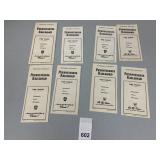 PENNSYLVANIA RAILROAD, VTG PAPER TRAIN SCHEDULES,