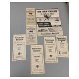PENNSYLVANIA RAILROAD, VTG PAPER TRAIN SCHEDULES,