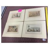 VTG DR. SYNTAX PRINTS, ROWLANDSON, HAND-COLORED