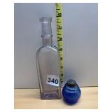 VTG MEDICINE BOTTLE, EMBOSSED BALTIMORE MD, CLEAR