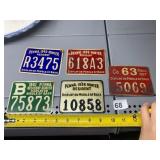 VTG PENNSYLVANIA HUNTING LICENSE TAGS, METAL,