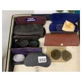 VTG EYEGLASSES, ASSORTED STYLES, METAL FRAMES,