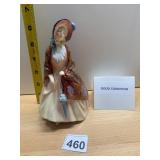ROYAL DOULTON FIGURINE, PAISLEY SHAWL, BONE
