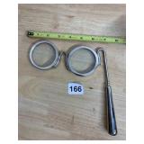 VTG SPECTACLES, METAL FRAME, ROUND LENSES, LONG