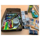 ASSORTED OFFICE SUPPLIES, SHARPIE HIGHLIGHTERS,