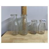 WALKER-GORDON LABORATORY MILK BOTTLES, CLEAR