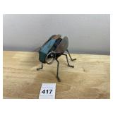 METAL ART SCULPTURE, HAND-CRAFTED INSECT FORM,