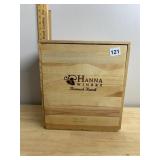HANNA WINERY BISMARK RANCH WOODEN WINE CRATE,
