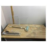 WIRE SHELF DIVIDERS, LINT ROLLER, METAL CLOSET