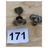 MILITARY STYLE LAPEL PINS, PARATROOPER WINGS,