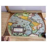 MAPES MONDE 1991 REPRODUCTION ANTIQUE WORLD MAP,