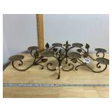 PR METAL CANDELABRA, BRONZE-TONE FINISH,