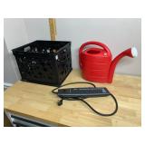 NOVELLI PLASTIC WATERING CAN, BLACK PLASTIC