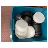 STERILITE 20 GAL STORAGE TOTE, PLASTIC, INCLUDES