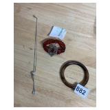 CHARTER CLUB BEADED BRACELET W/ RHINESTONE MOTIF,