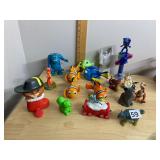 ASSORTED ANIMATED CHARACTER FIGURES, INCLUDES