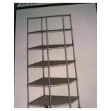 SEVILLE CLASSICS 6-TIER WIRE SHELVING SYSTEM,