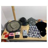 VTG STRAW HATS, VELVET CLOAK, FREE PEOPLE TOP,